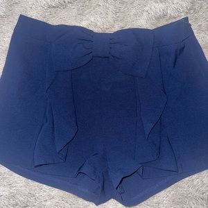 High Waist Bow Shorts